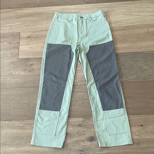 Liquid Lagoon 1ST Anniversary Work Pants Size 30X30 NWOT Green/Gray